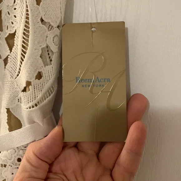 NWT Gorgeous Haute Couture Reem Acra lace dress - Picture 6 of 12